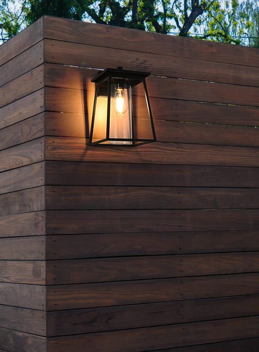 Lambert 8.5 inch Outdoor Wall sconce in Black
