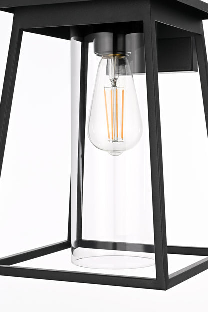 Lambert 8.5 inch Outdoor Wall sconce in Black