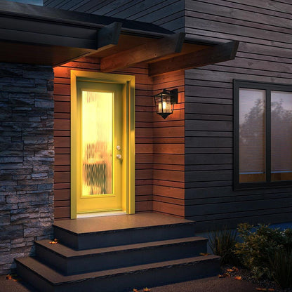 Croskey 7 Inch Outdoor Wall Sconce in Black