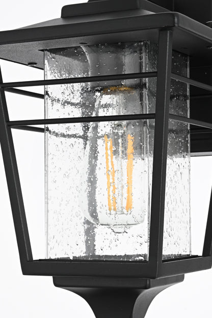 Croskey 7 Inch Outdoor Wall Sconce in Black