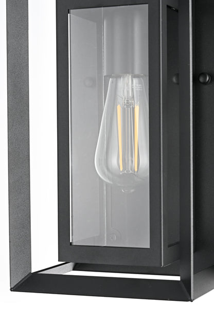 Etting 7 Inch Outdoor Wall Sconce in Black