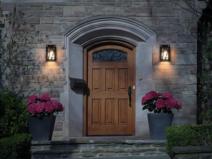 Eyre 7 Inch Outdoor Wall Sconce in Black