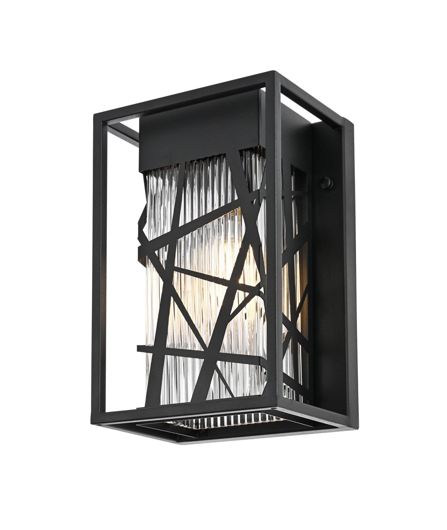 Eyre 7 Inch Outdoor Wall Sconce in Black