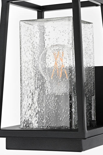 Lehigh 5 Inch Outdoor Wall Sconce in Black