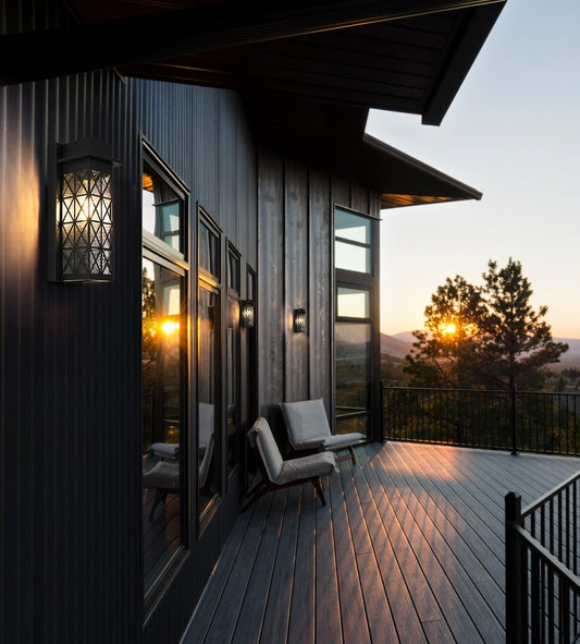 Wildey 13 Inch Outdoor Wall Sconce in Black