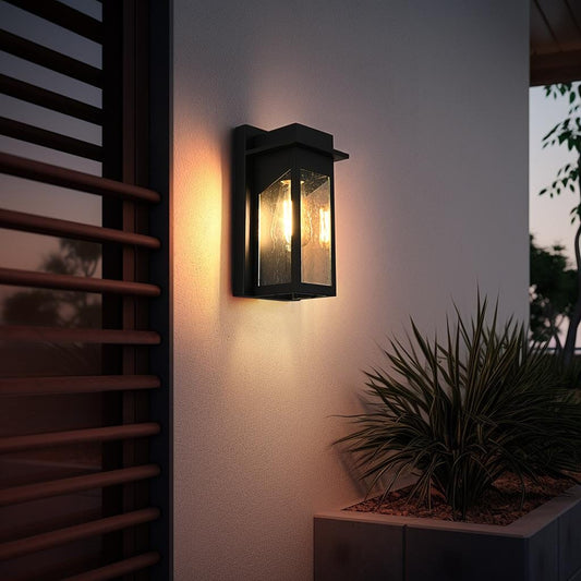 Dunton 5 Inch Outdoor Wall Sconce in Black
