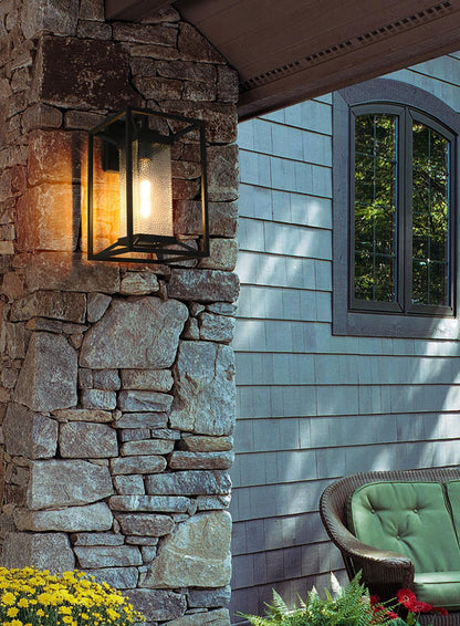 Morse 10 inch Outdoor Wall sconce in Black