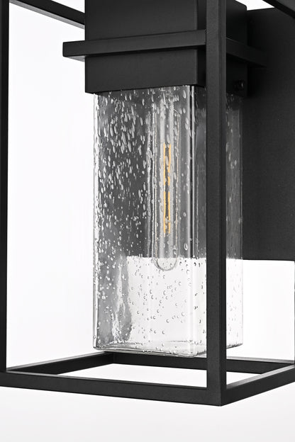 Morse 10 inch Outdoor Wall sconce in Black