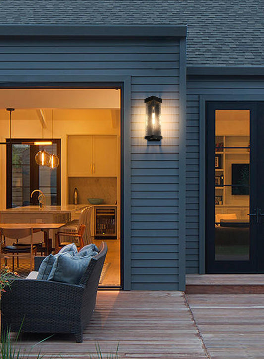 Swain 6.5 inch Outdoor Wall sconce in Black