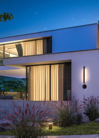 Odin 5 inch Outdoor Wall Sconce in Black