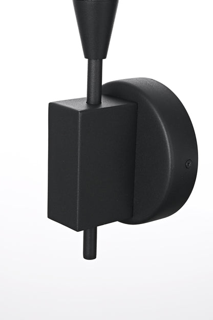 Odin 5 inch Outdoor Wall Sconce in Black