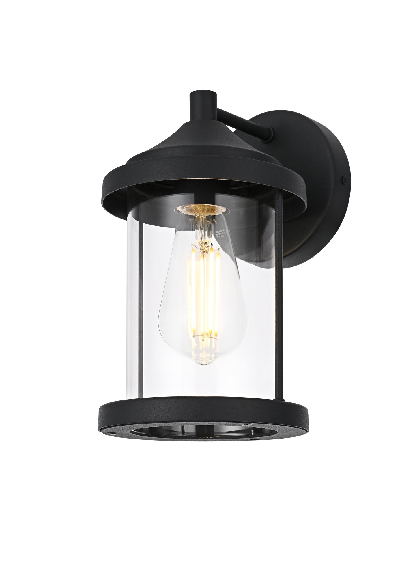 Roy 6 inch Outdoor Wall Sconce in Black