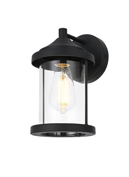 Roy 6 inch Outdoor Wall Sconce in Black