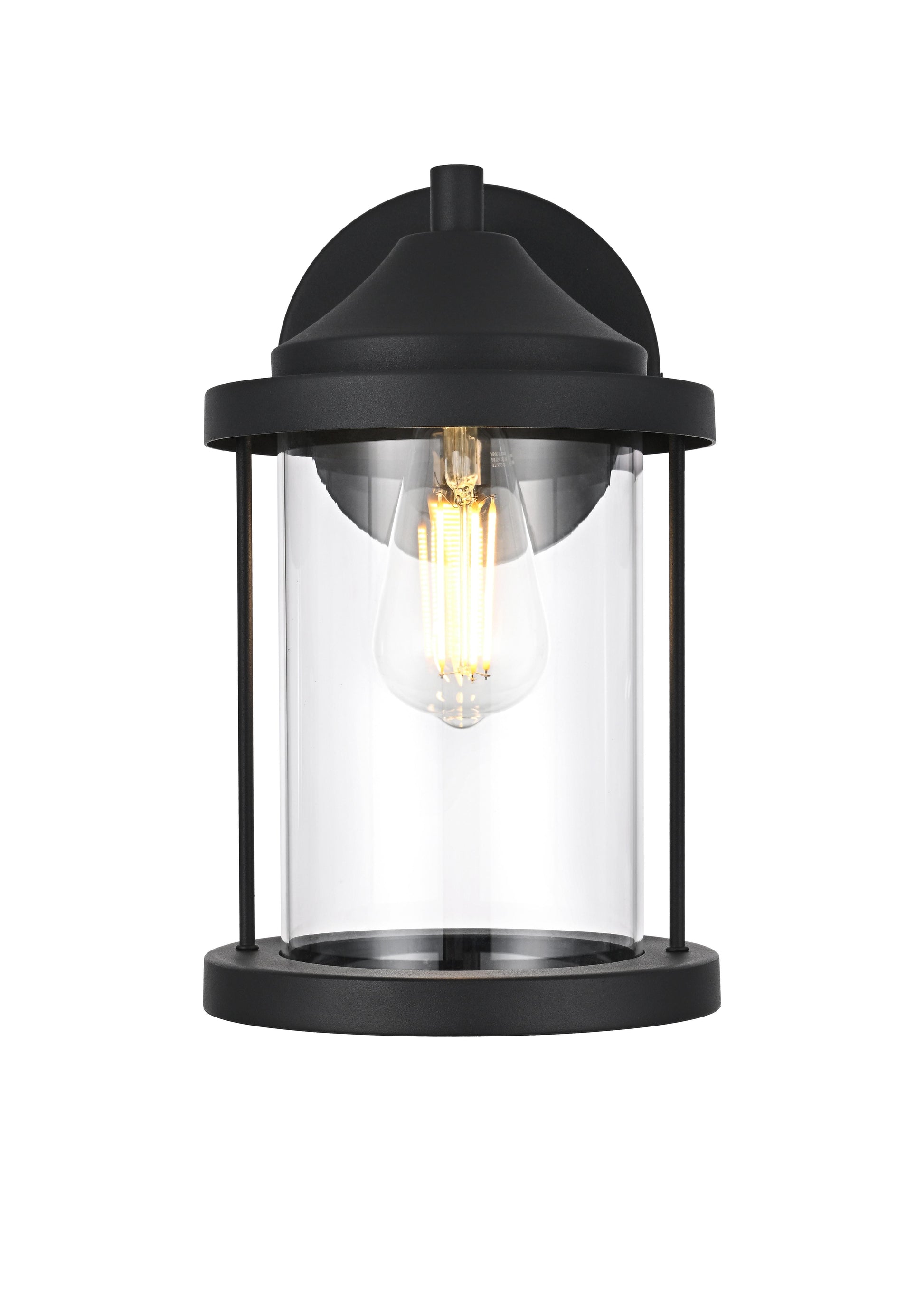 Roy 7 inch Outdoor Wall Sconce in Black