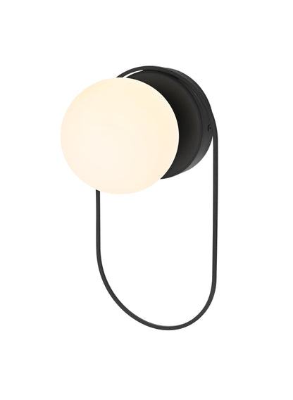 Silas 6 inch Outdoor Wall Sconce in Black
