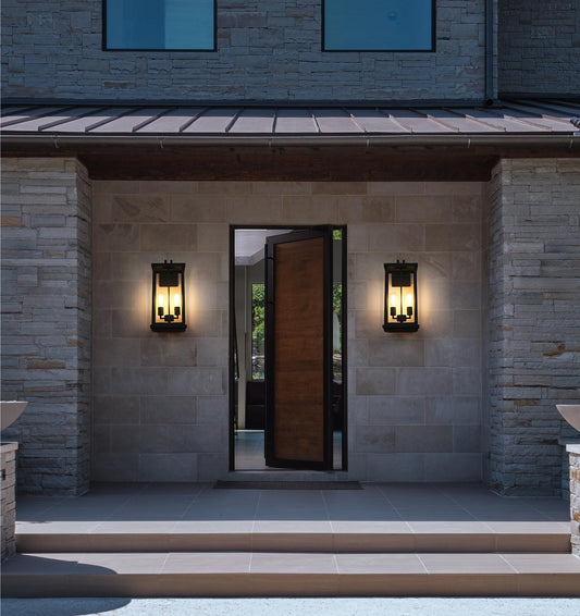 Theodore 9 inch Outdoor Wall Sconce in Black