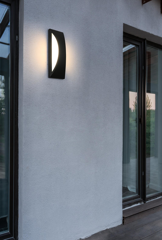 Zayn 5 inch Outdoor Wall Sconce in Black