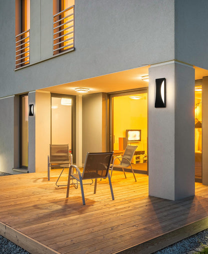 Zayn 5 inch Outdoor Wall Sconce in Black