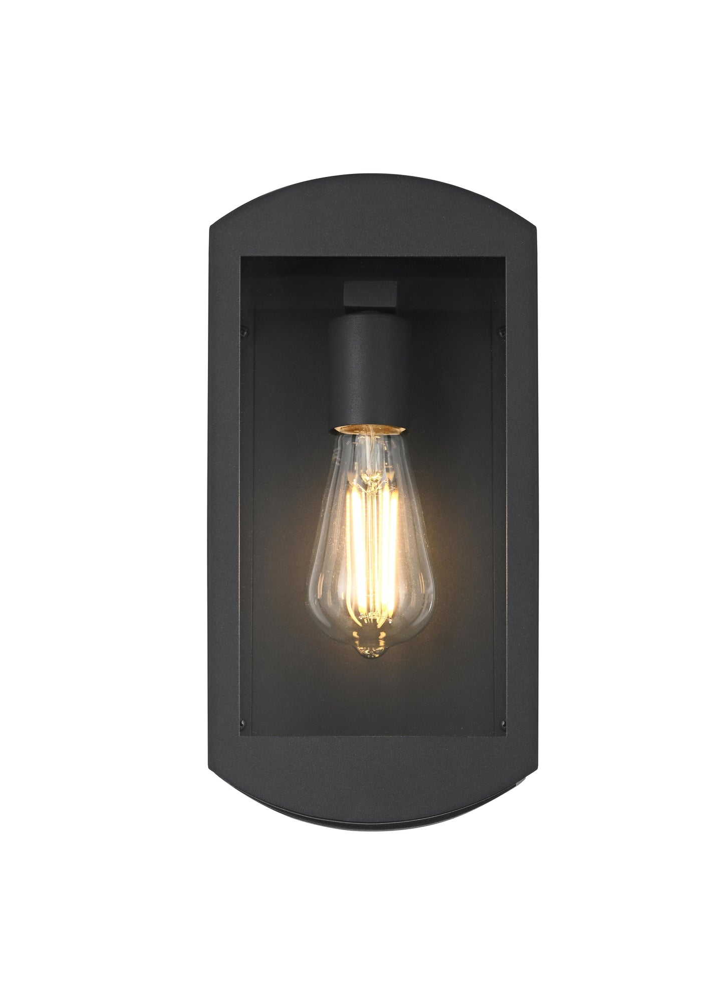 Miles 6 inch Outdoor Wall Sconce in Black