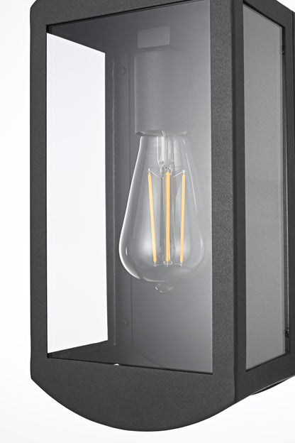 Miles 6 inch Outdoor Wall Sconce in Black