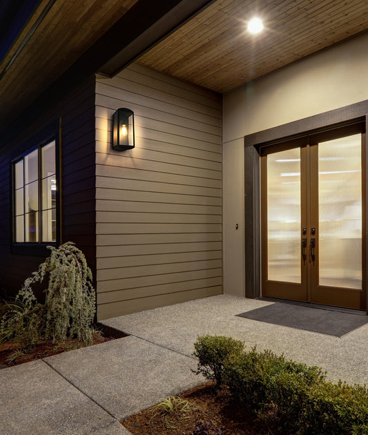 Miles 7 inch Outdoor Wall Sconce in Black