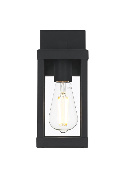 Peter 4 inch Outdoor Wall Sconce in Black