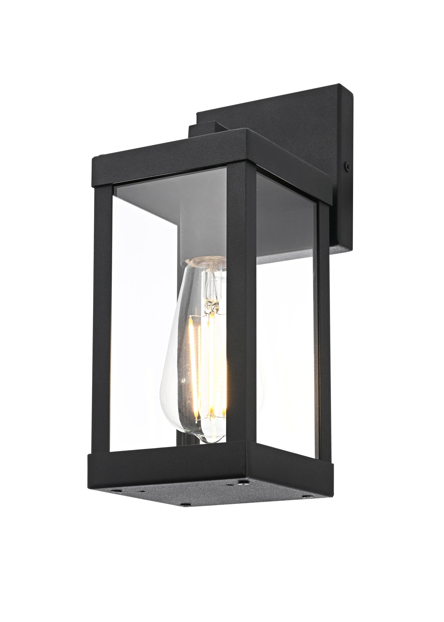 Peter 4 inch Outdoor Wall Sconce in Black