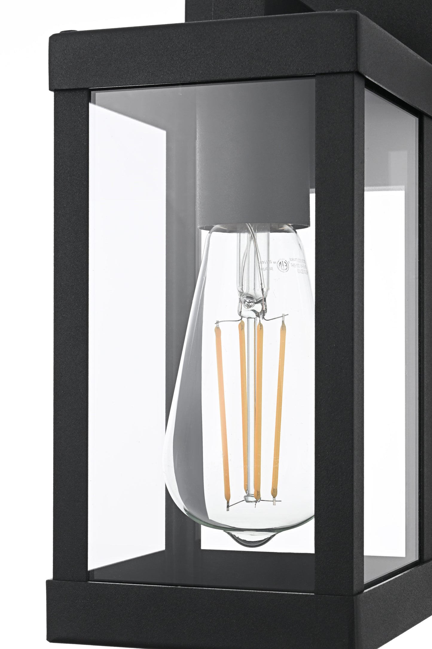 Peter 4 inch Outdoor Wall Sconce in Black