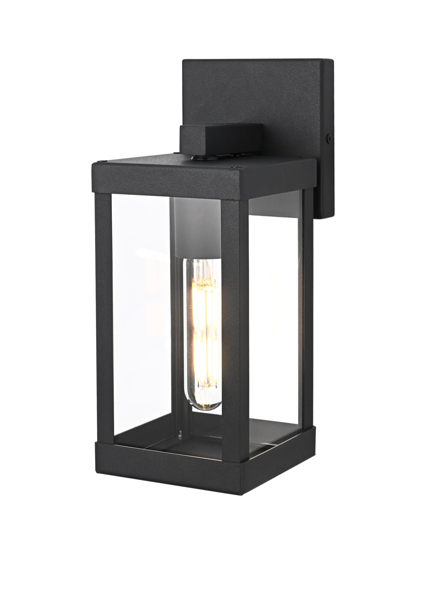 Peter 4 inch Outdoor Wall Sconce in Black