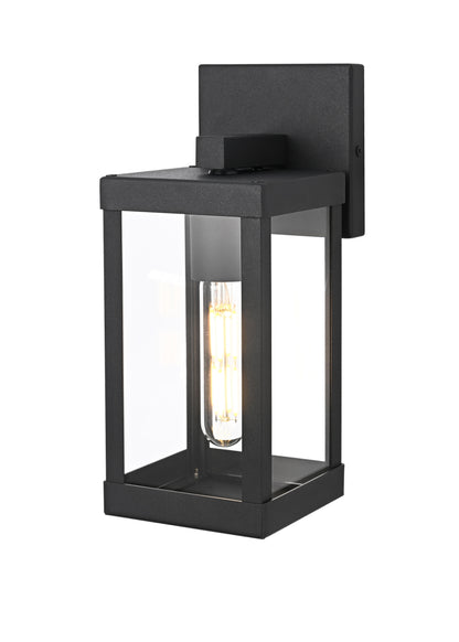 Peter 4 inch Outdoor Wall Sconce in Black