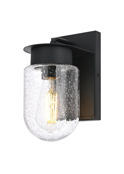 Rafael 5 inch Outdoor Wall Sconce in Black