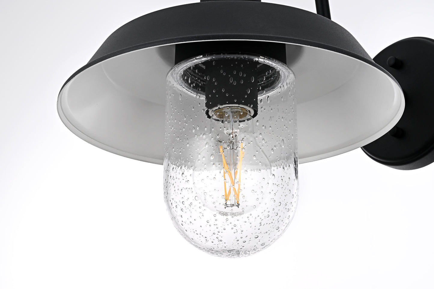 Rayan 10 inch Outdoor Wall Sconce in Black