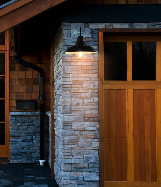 Rayan 14 inch Outdoor Wall Sconce in Black