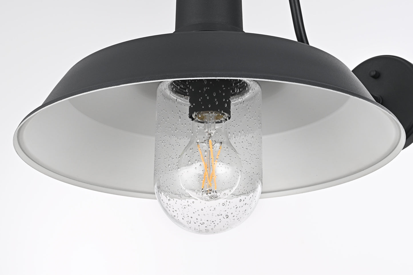 Rayan 14 inch Outdoor Wall Sconce in Black