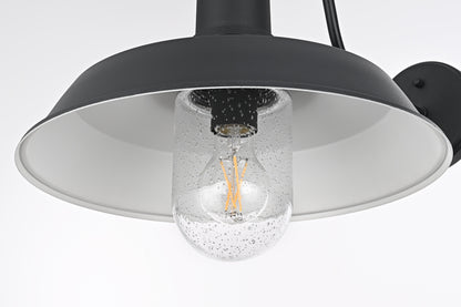 Rayan 14 inch Outdoor Wall Sconce in Black