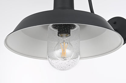 Rayan 14 inch Outdoor Wall Sconce in Black
