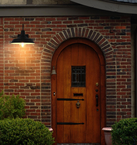 Rayan 14 inch Outdoor Wall Sconce in Black