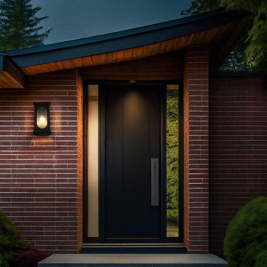 Sevyn 9 inch Outdoor Wall Sconce in Black