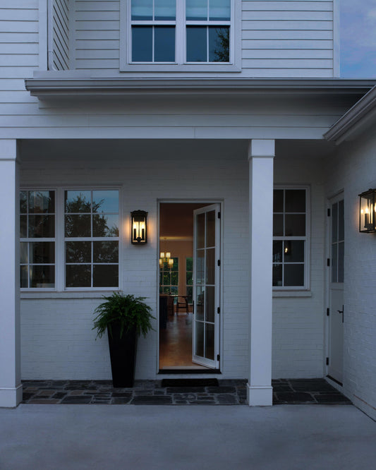 Kaysen 7 inch Outdoor Wall Sconce in Black