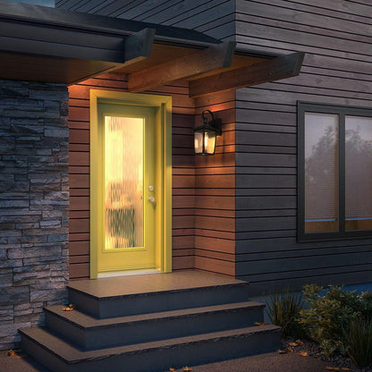 Riggs 5.5 inch Outdoor Wall Sconce in Black