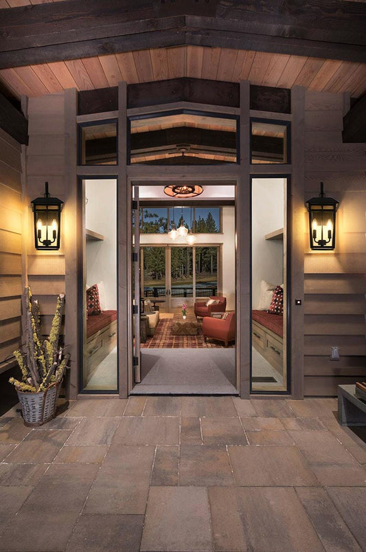 Riggs 8 inch Outdoor Wall Sconce in Black