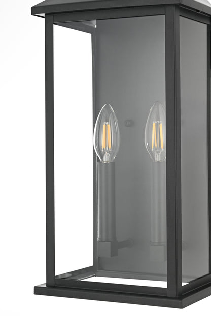 Shepard 8 inch Outdoor Wall Sconce in Black