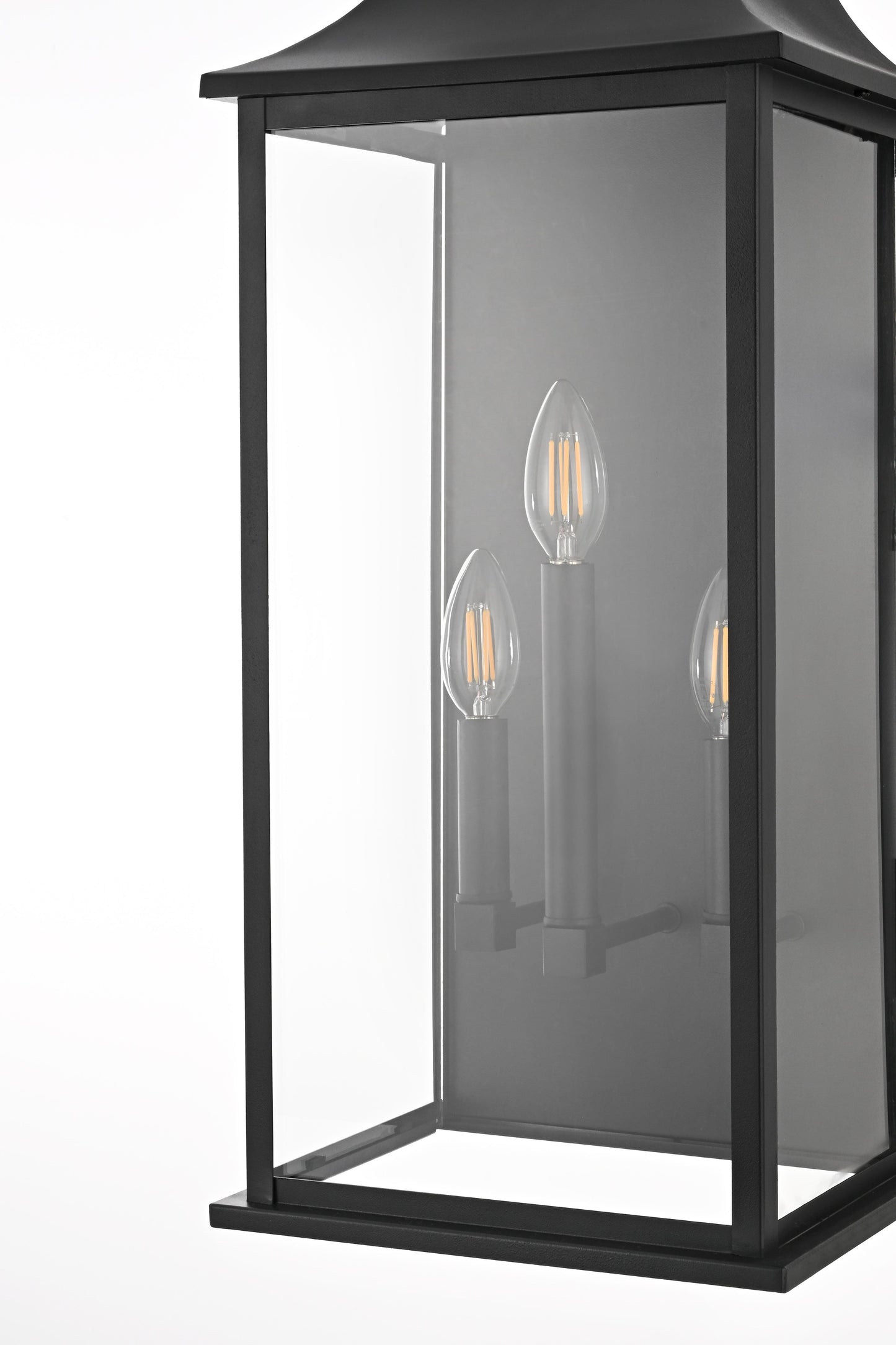 Shepard 10 inch Outdoor Wall Sconce in Black