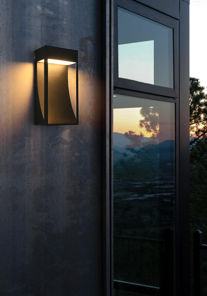 Adriel 7.5 inch Outdoor Wall Sconce in Black