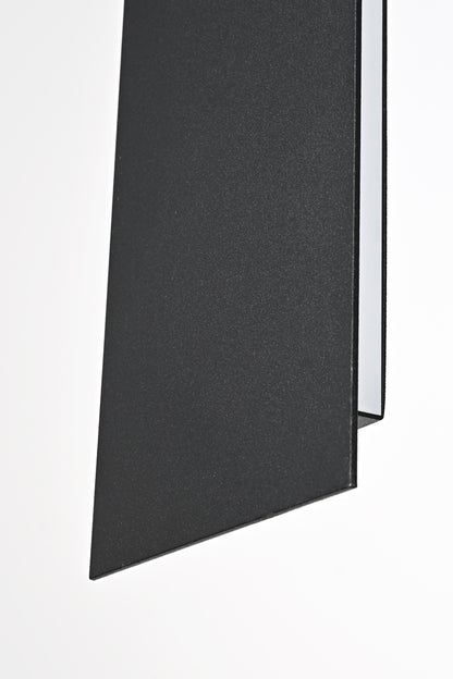 Waylen 4.5 x 34 inch Outdoor Wall Sconce in Black