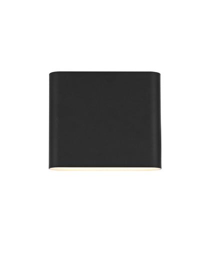 Clyde 9 inch Outdoor Wall Sconce in Black