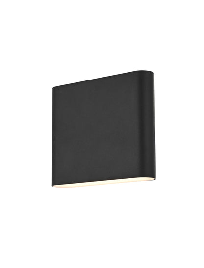 Clyde 9 inch Outdoor Wall Sconce in Black