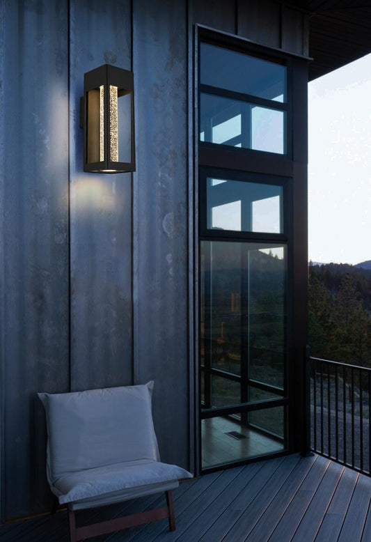 Amaris 15 inch LED Outdoor Wall sconce in Black