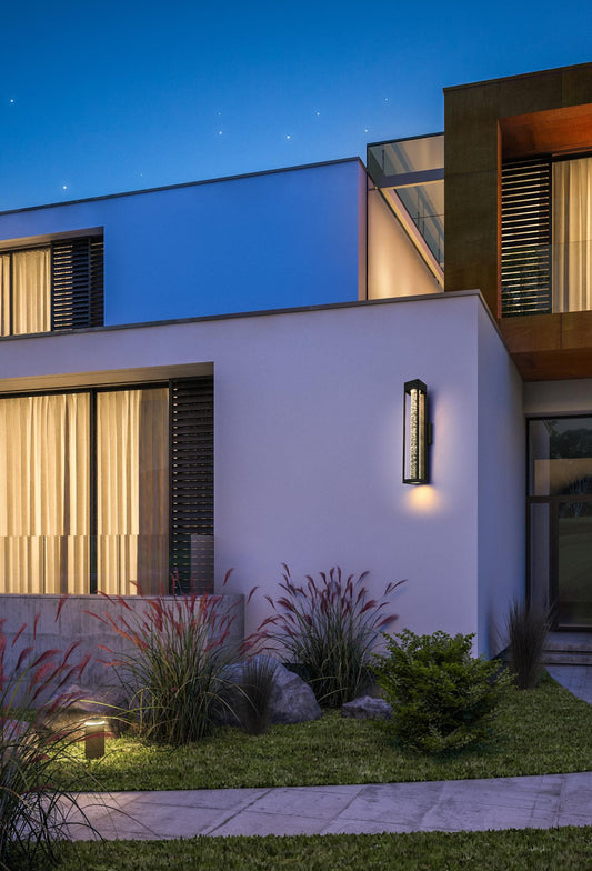 Amaris 22 inch LED Outdoor Wall sconce in Black