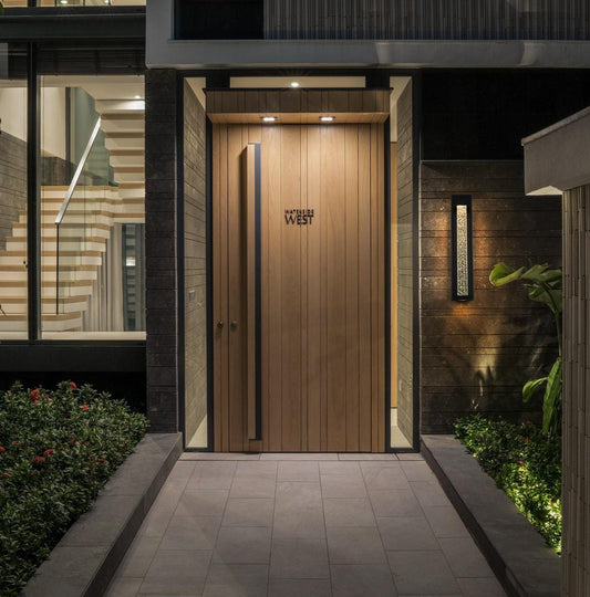 Amaris 27 inch LED Outdoor Wall sconce in Black